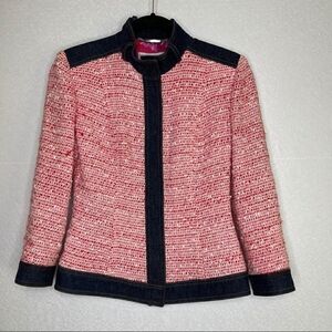 𝅺Dolce & Gabbana Vintage Tweed Boucle Denim Wool Jacket 40